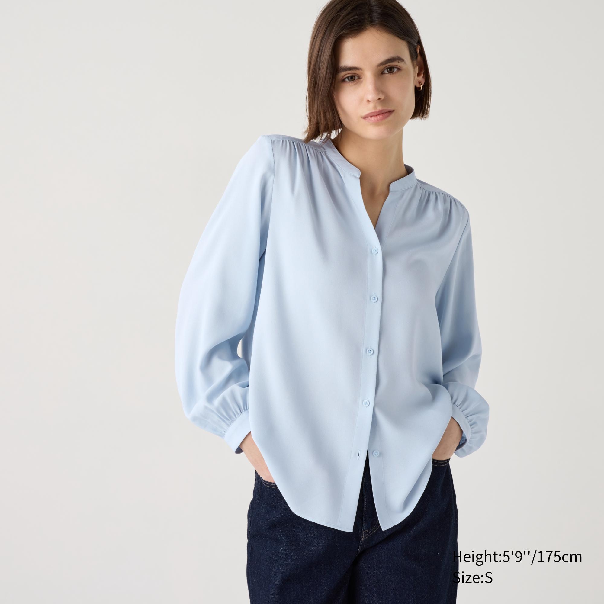 RAYON GATHERED BLOUSE