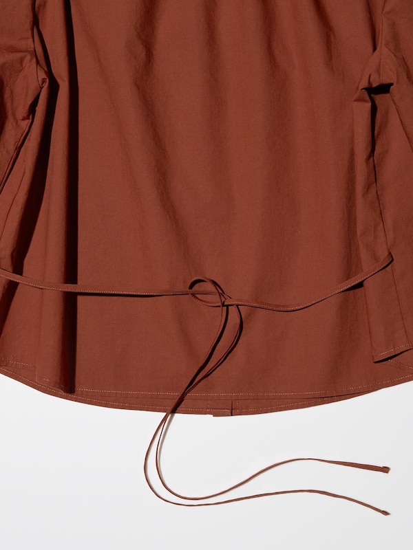COTTON SQUARE NECK BLOUSE