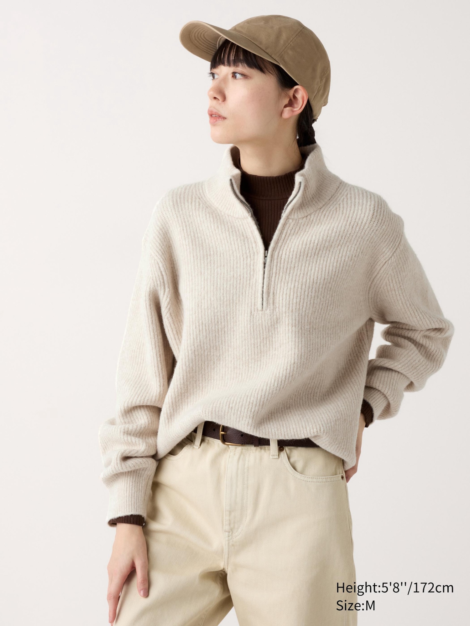 Quarter zip sweater with dress shirt best sale