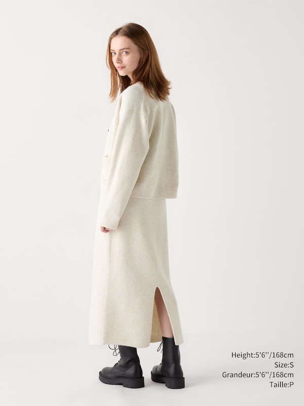 3D KNIT SOUFFLÉ YARN SKIRT