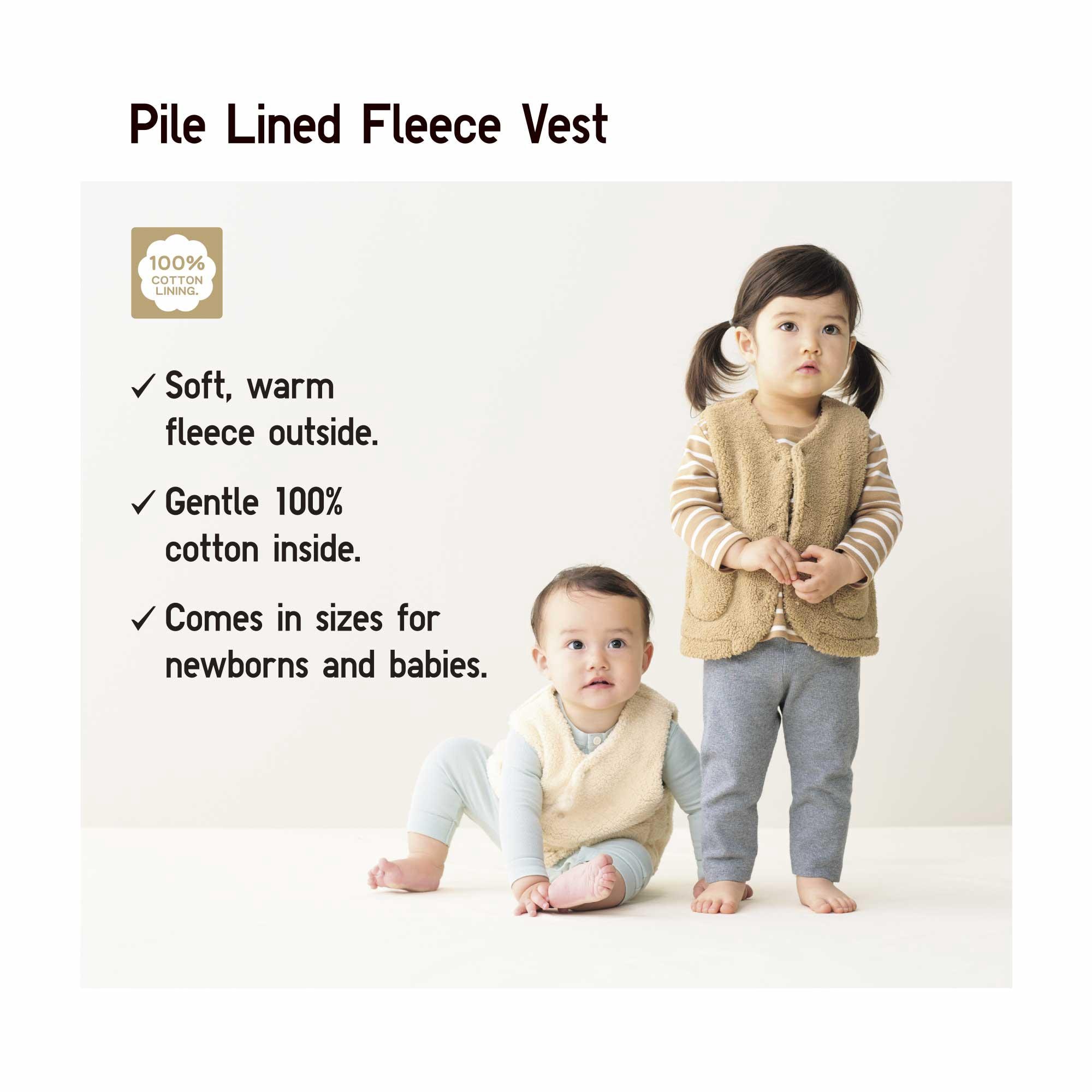 PILE LINED FLEECE VEST