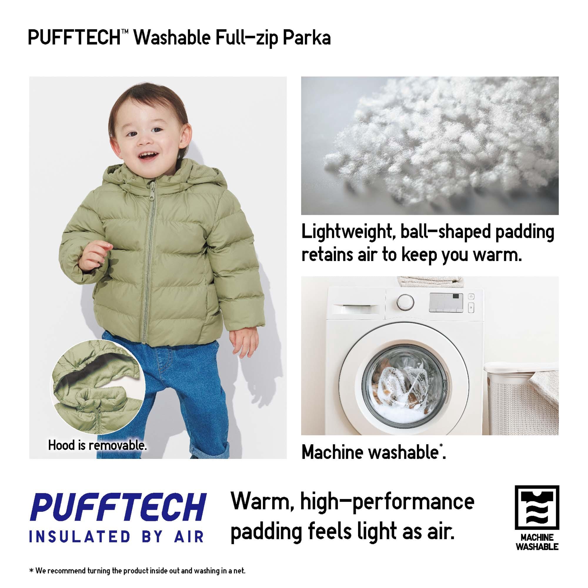 PUFFTECH WASHABLE FULL-ZIP PARKA