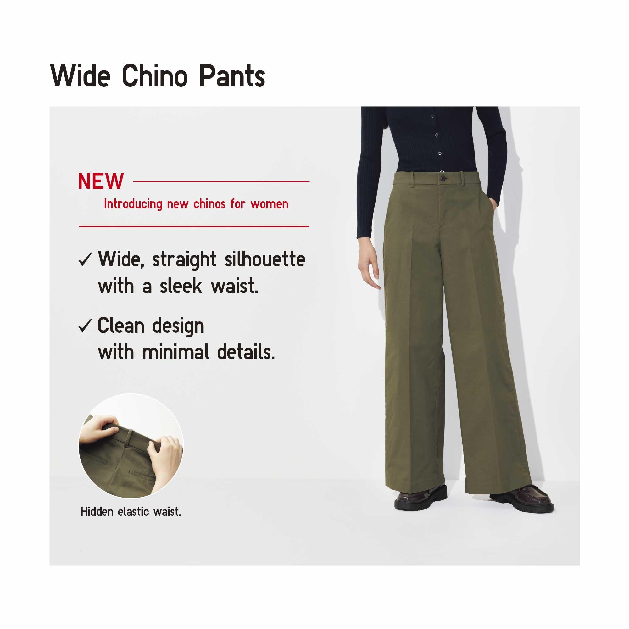 WIDE CHINO PANTS