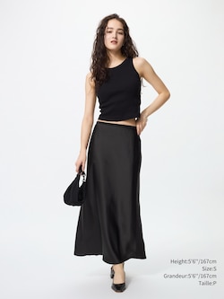 SATIN SKIRT