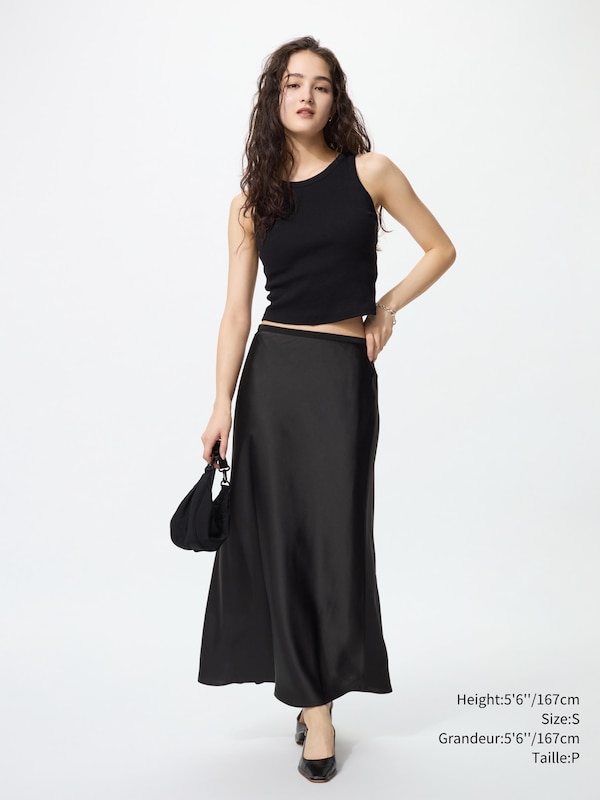 SATIN SKIRT