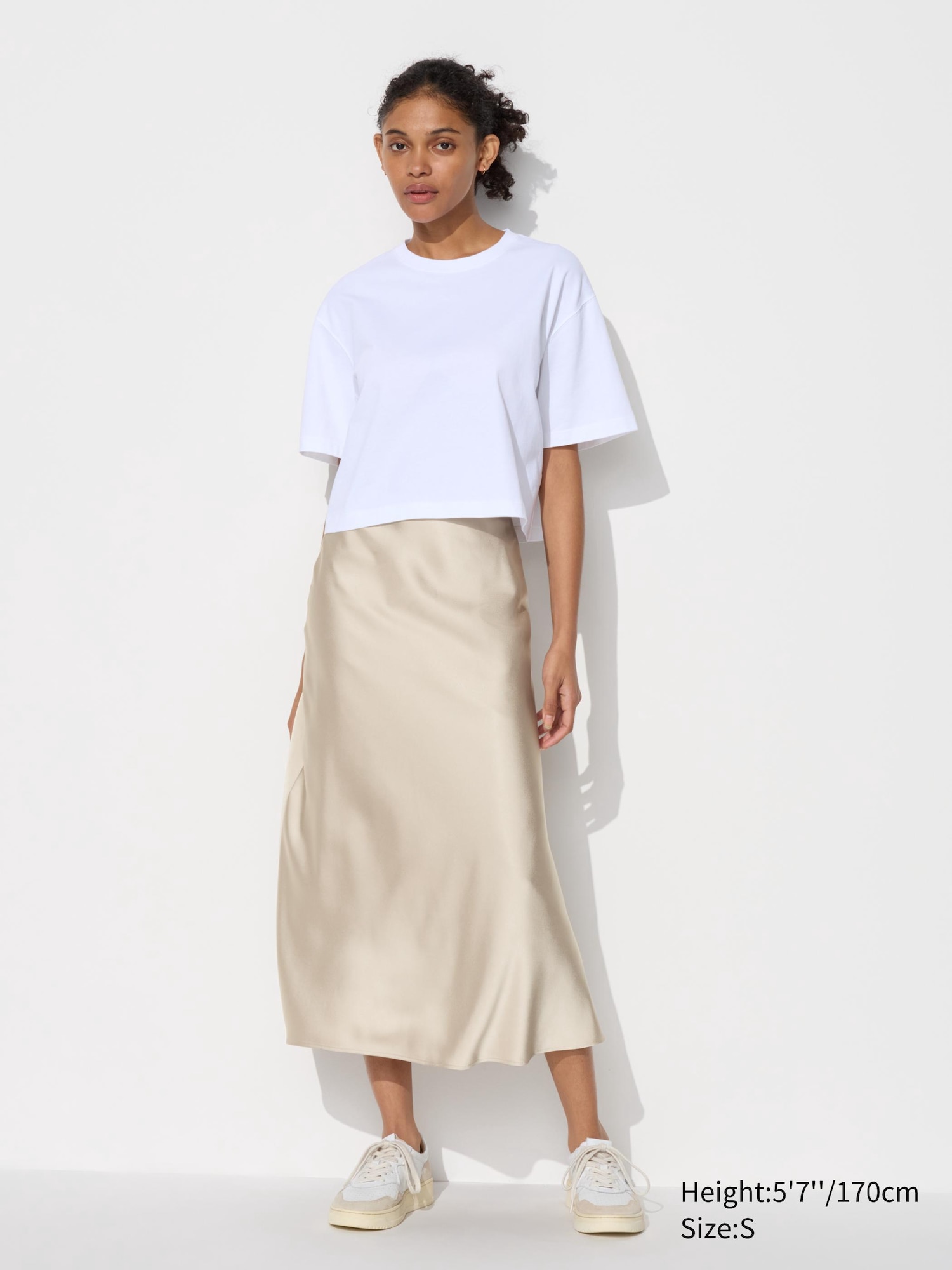 FEMME JUPE EN SATIN UNIQLO CA