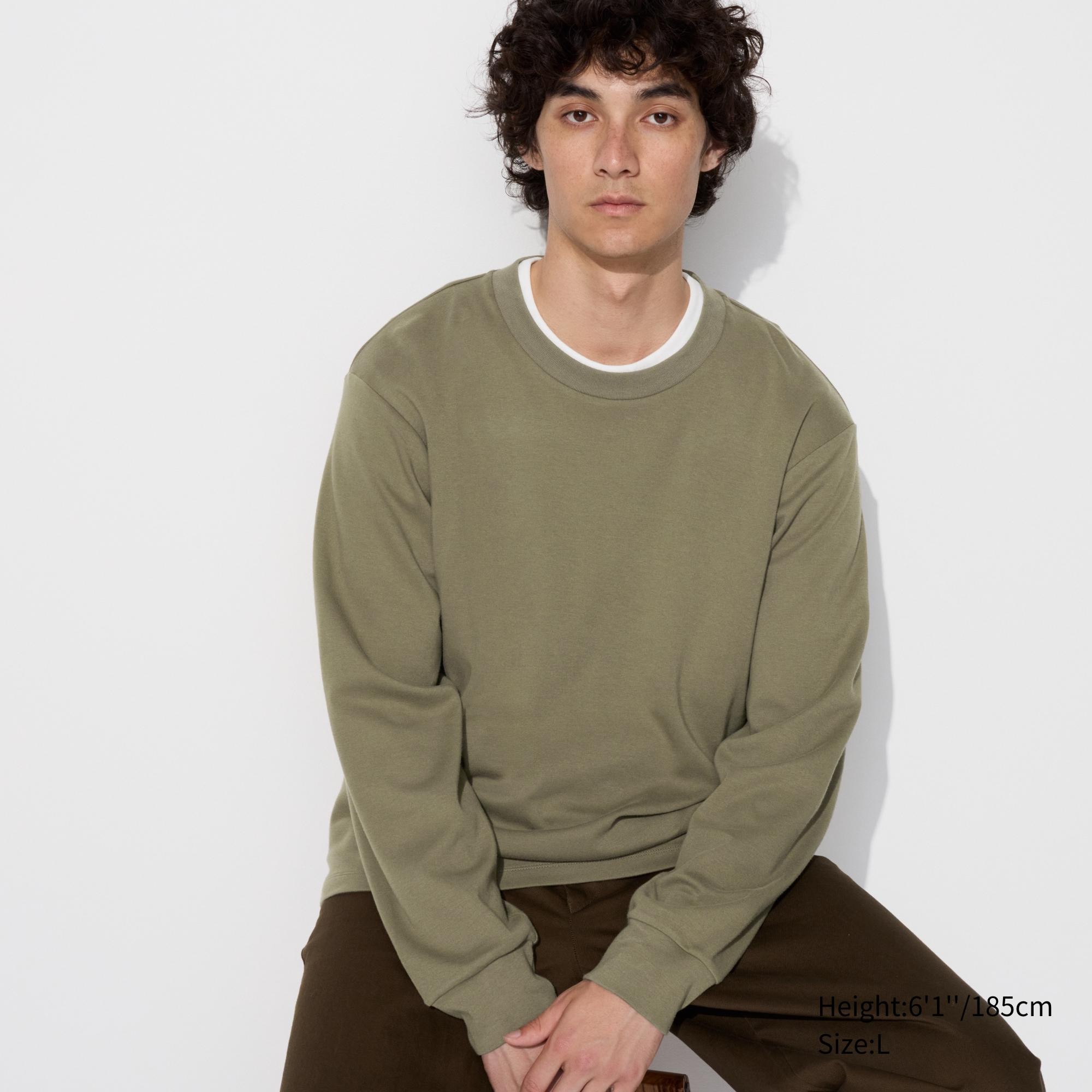 SOFT BRUSHED CREW NECK LONG SLEEVE T-SHIRT