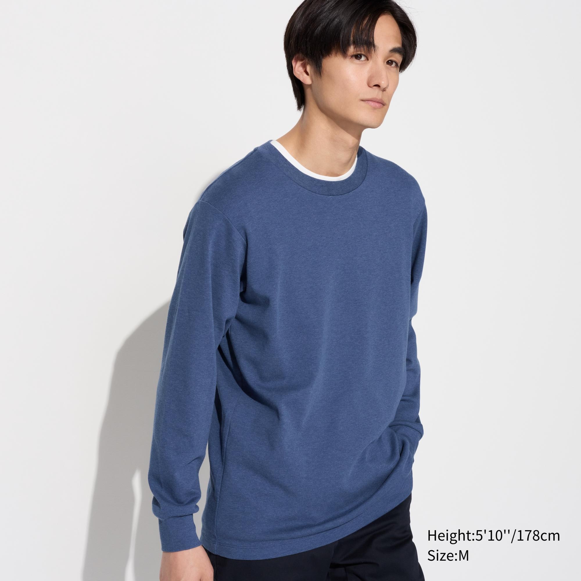 SOFT BRUSHED CREW NECK LONG SLEEVE T-SHIRT