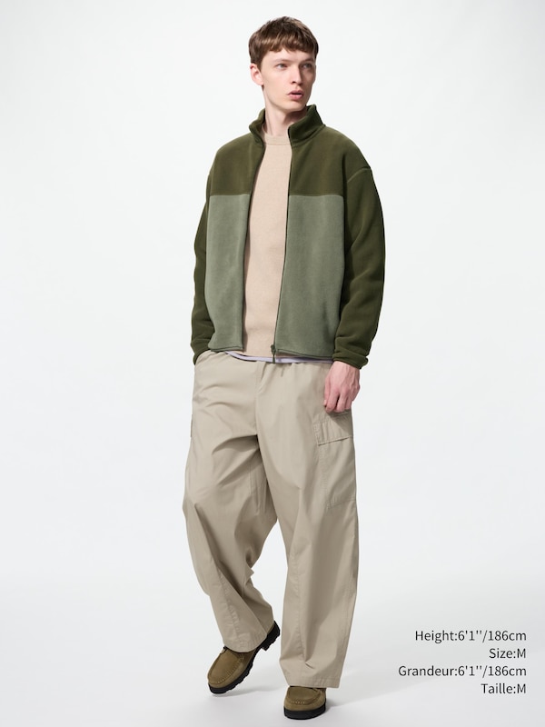 VESTE EN POLAIRE À ZIP INTÉGRAL