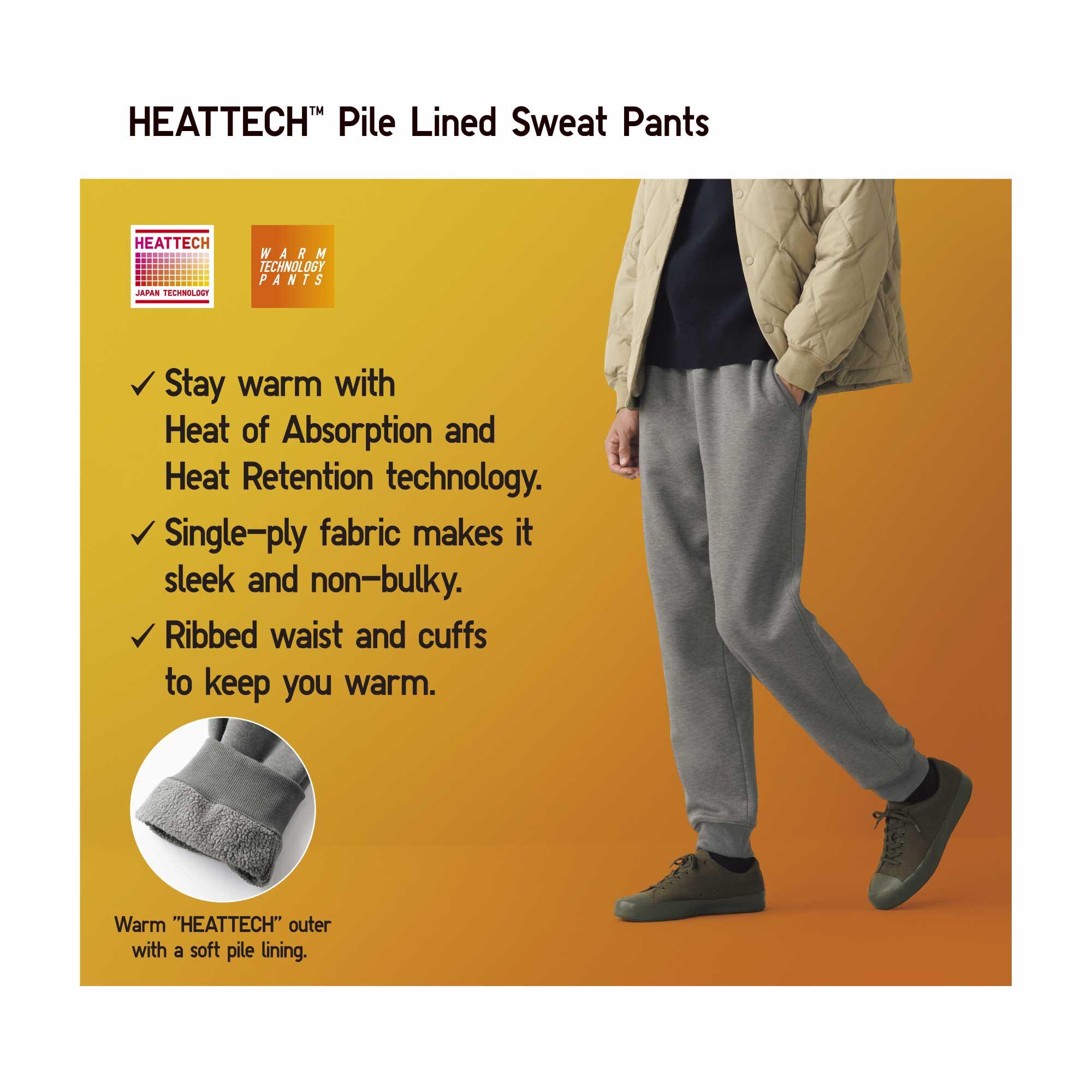 HEATTECH PILE LINED SWEAT PANTS