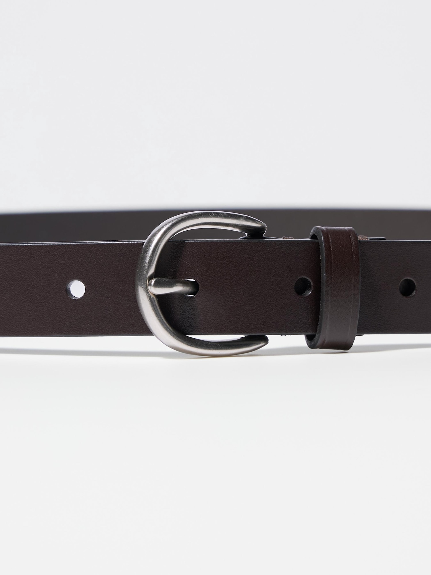 Men's ITALIAN LEATHER OILED NARROW BELT | UNIQLO CA
