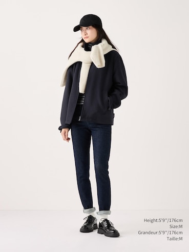 Single Collar Short Blouson