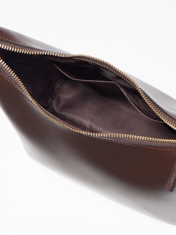FAUX LEATHER SQUARE SHOULDER BAG