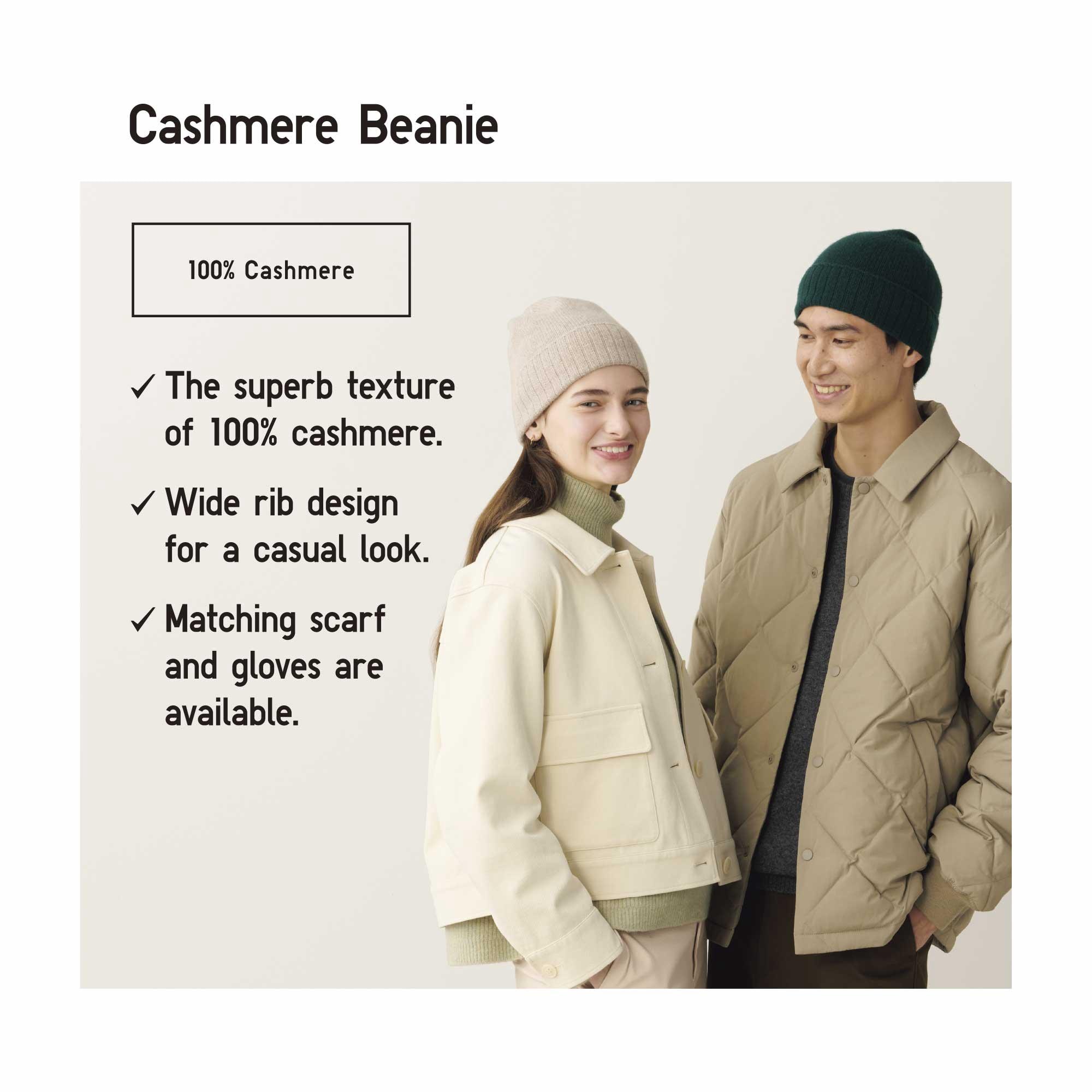 CASHMERE KNITTED BEANIE