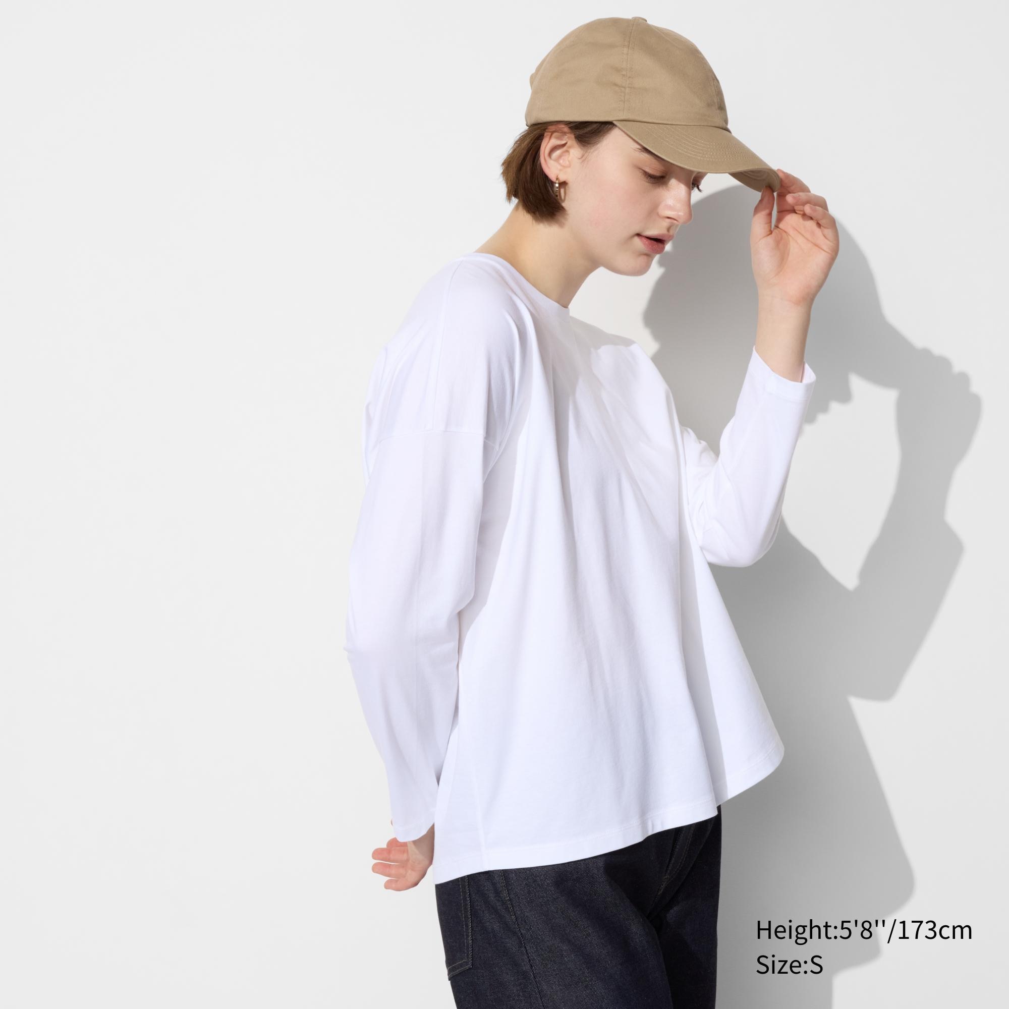 SMOOTH COTTON RELAXED SILHOUETTE STRIPED T-SHIRT | LONG SLEEVE