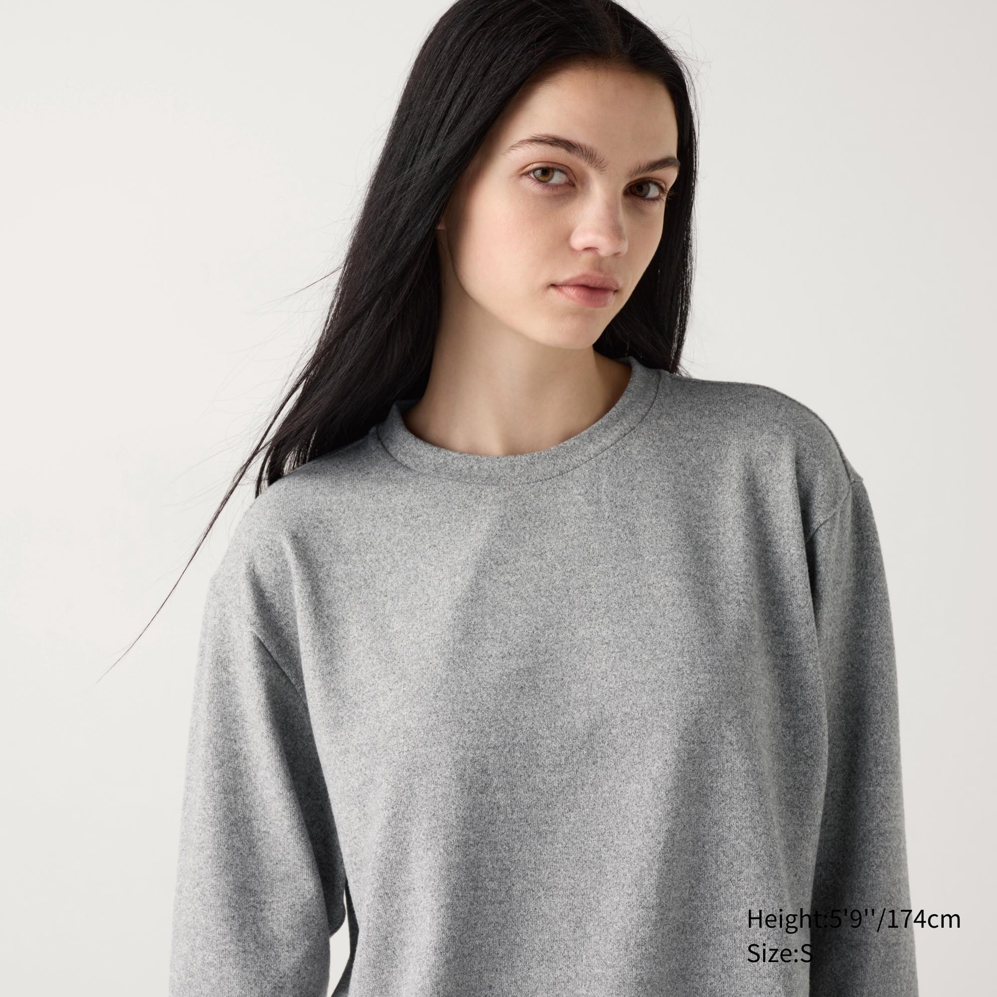 SOFT KNITTED FLEECE CREW NECK T-SHIRT