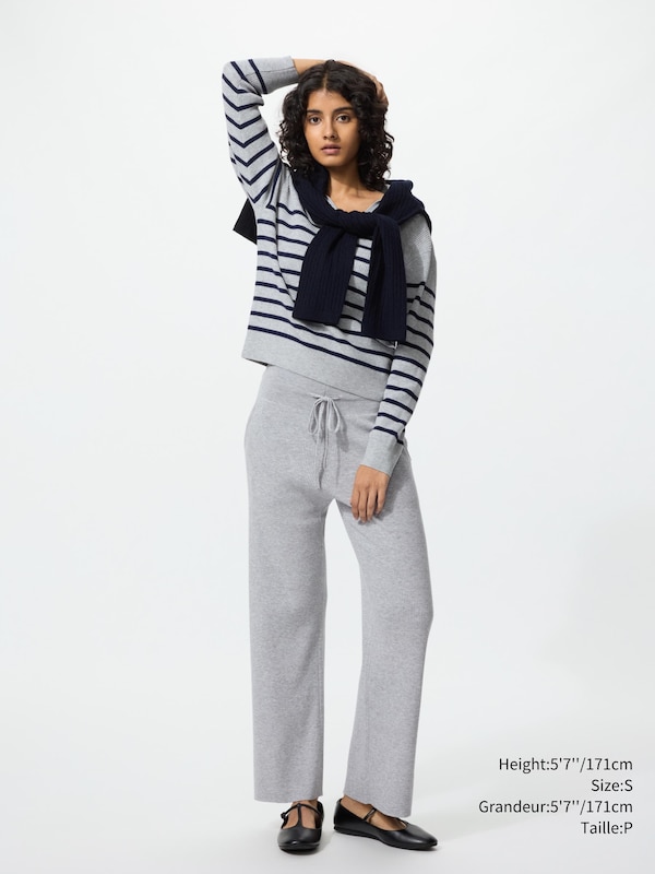 WASHABLE KNIT RIBBED PANTS