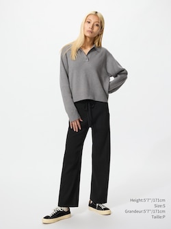 Washable Knit Ribbed Pants