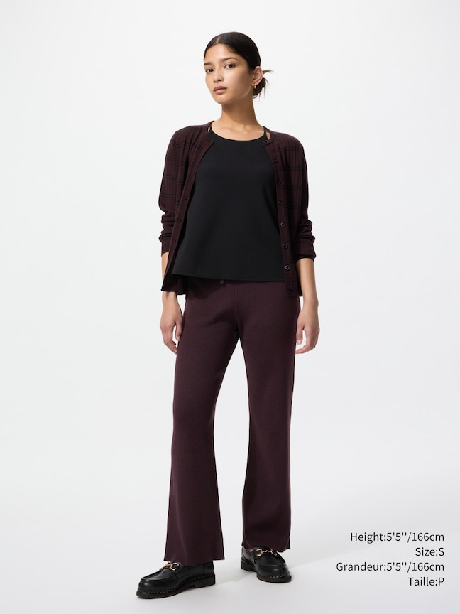 WASHABLE KNIT RIBBED PANTS