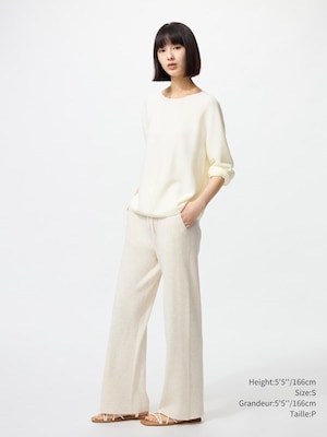 WASHABLE KNIT RIBBED PANTS