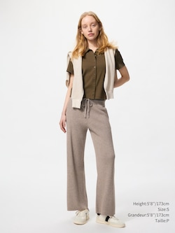 WASHABLE KNIT RIBBED PANTS