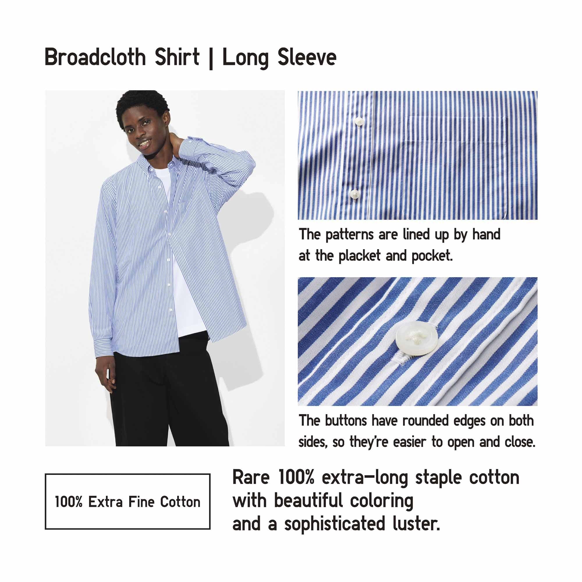 BROADCLOTH SHIRT LONG SLEEVE