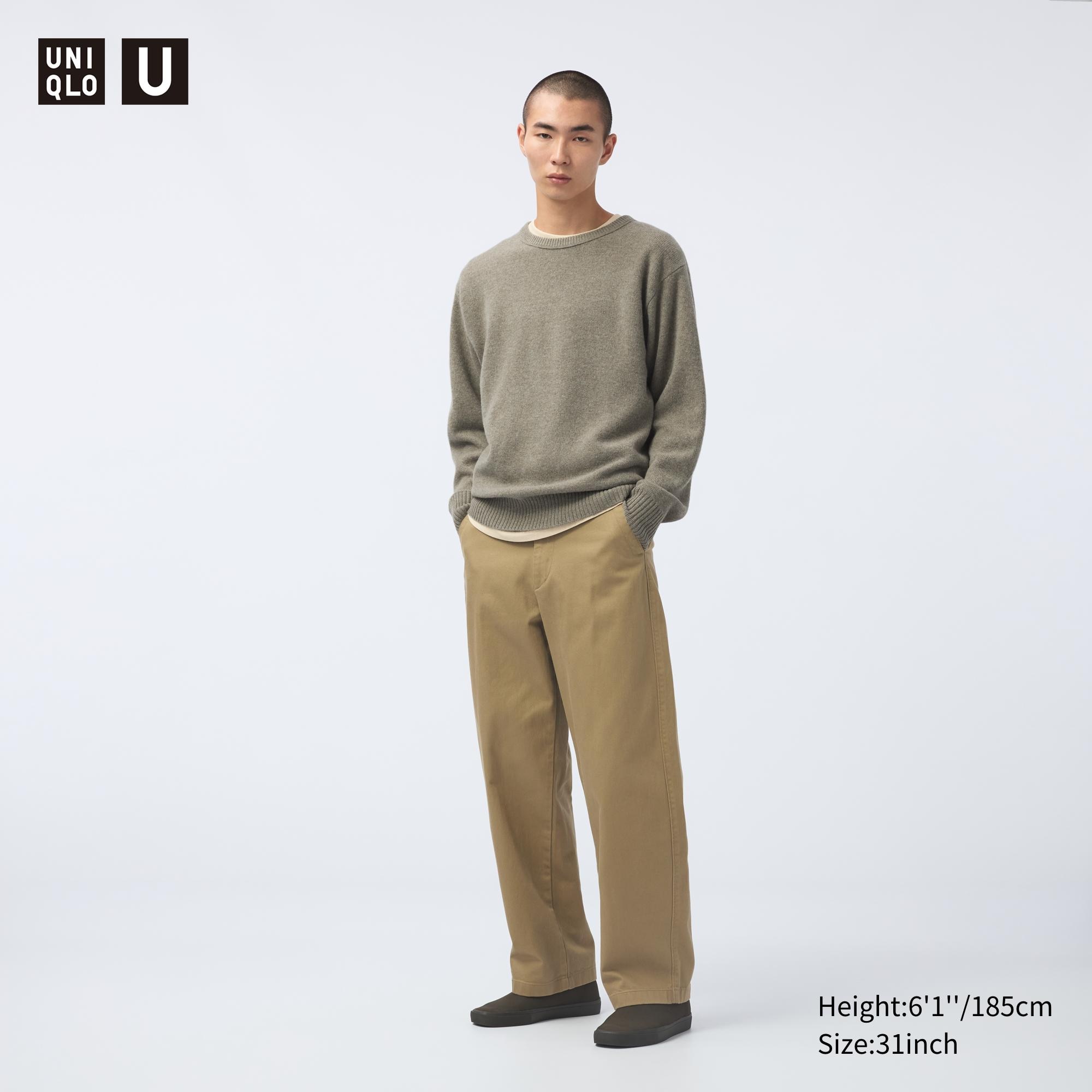 WIDE FIT CHINO PANTS