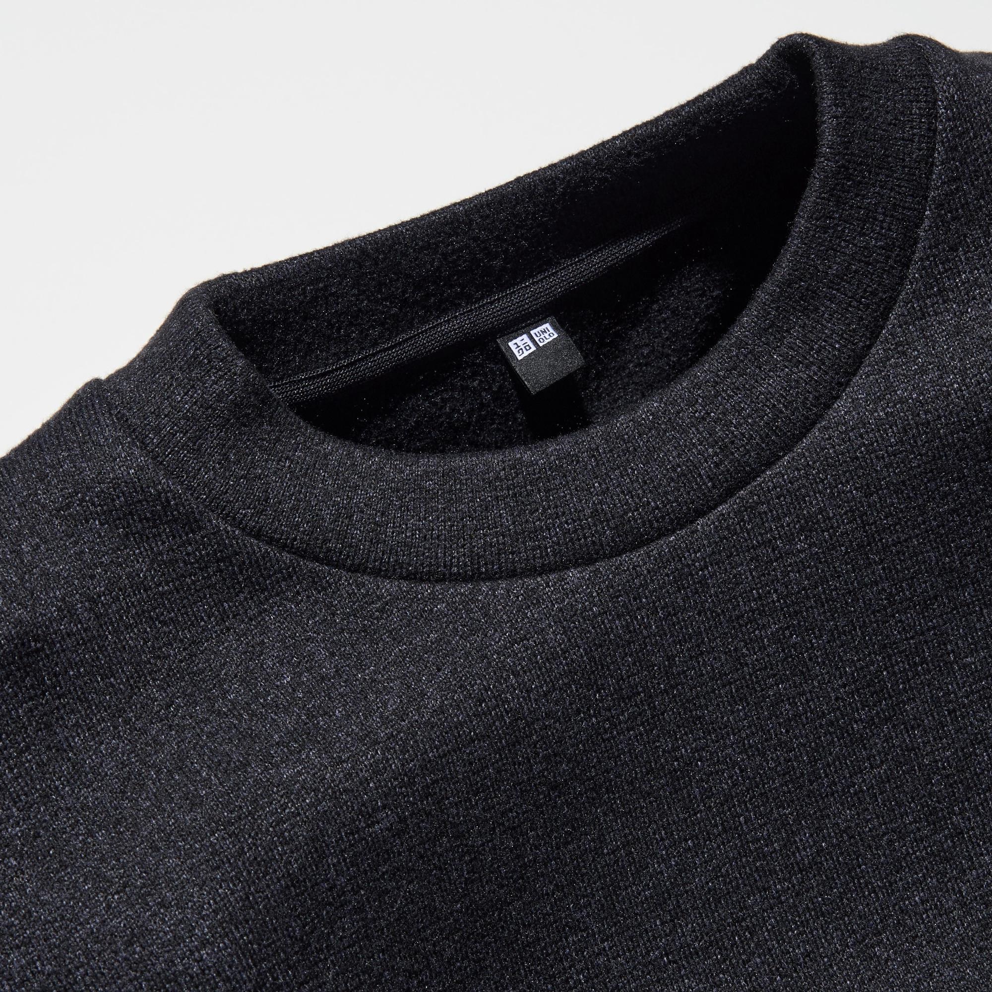 SOFT KNITTED FLEECE CREW NECK T-SHIRT