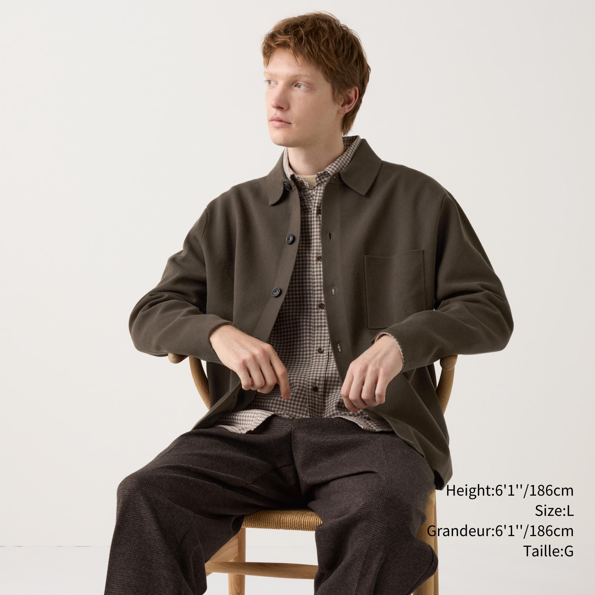 MILANO RIBBED SHIRT COLLAR CARDIGAN