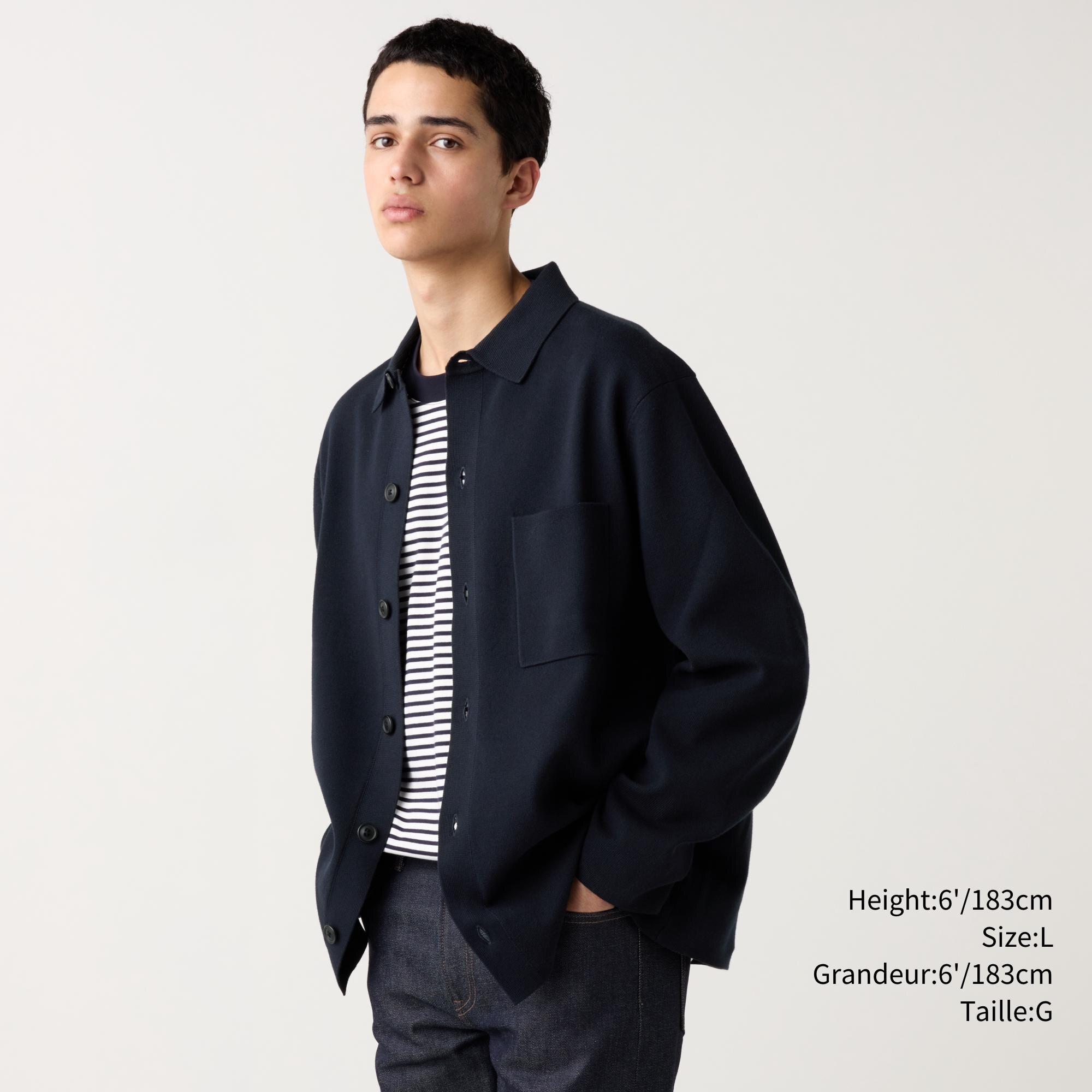 MILANO RIBBED SHIRT COLLAR CARDIGAN