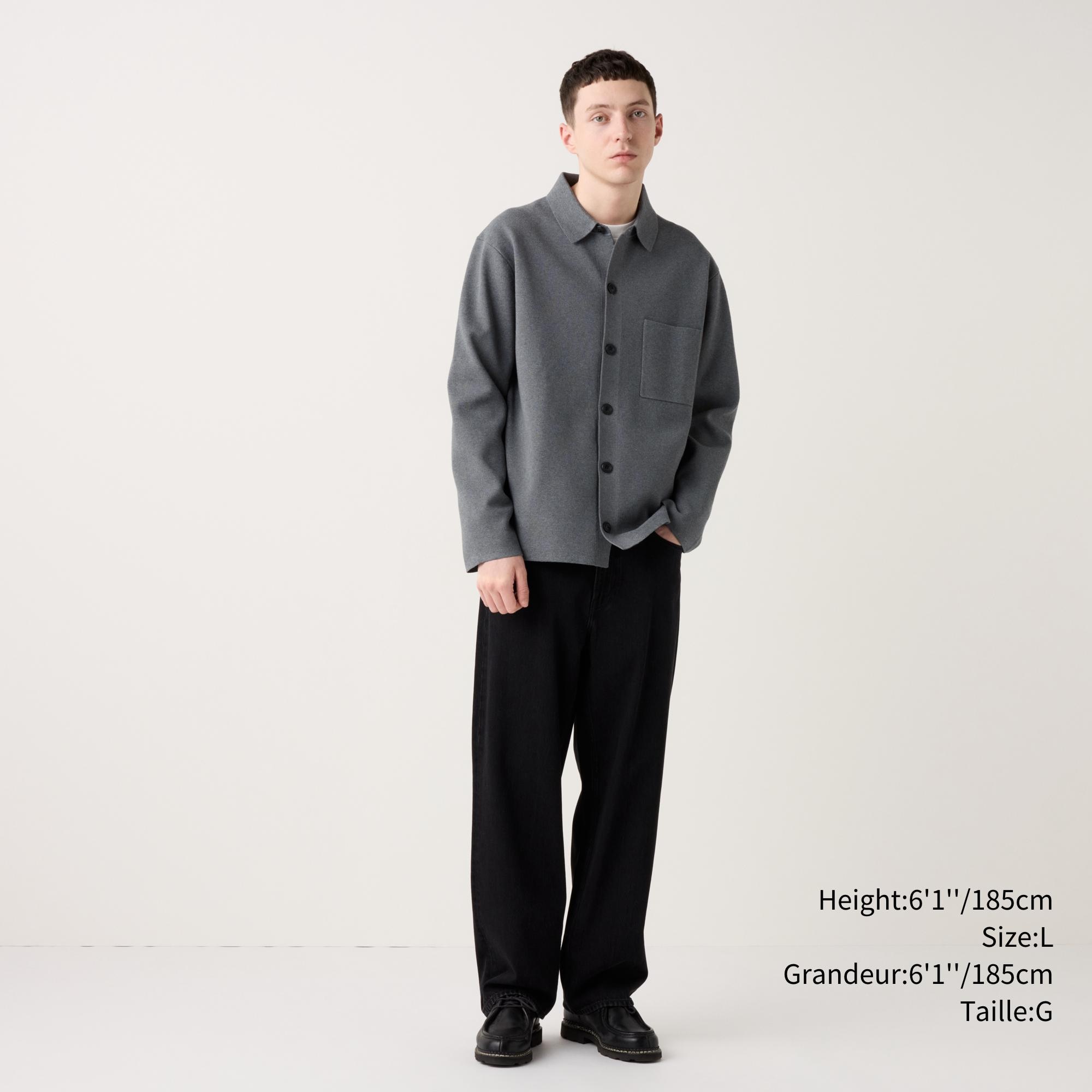 MILANO RIBBED SHIRT COLLAR CARDIGAN