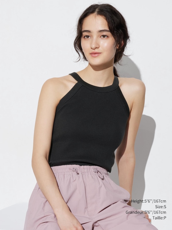 HALTER NECK BRA SLEEVELESS TOP