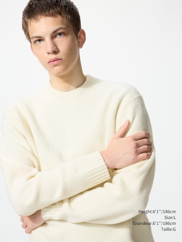 SOUFFLÉ YARN CREW NECK SWEATER