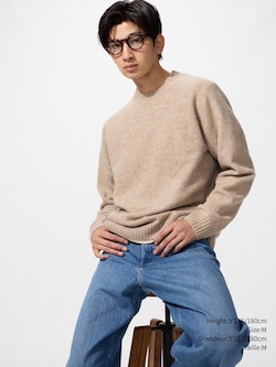 SOUFFLÉ YARN CREW NECK SWEATER