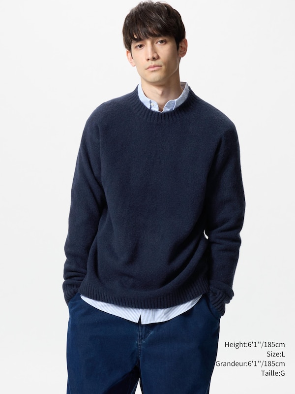 SOUFFLÉ YARN CREW NECK SWEATER