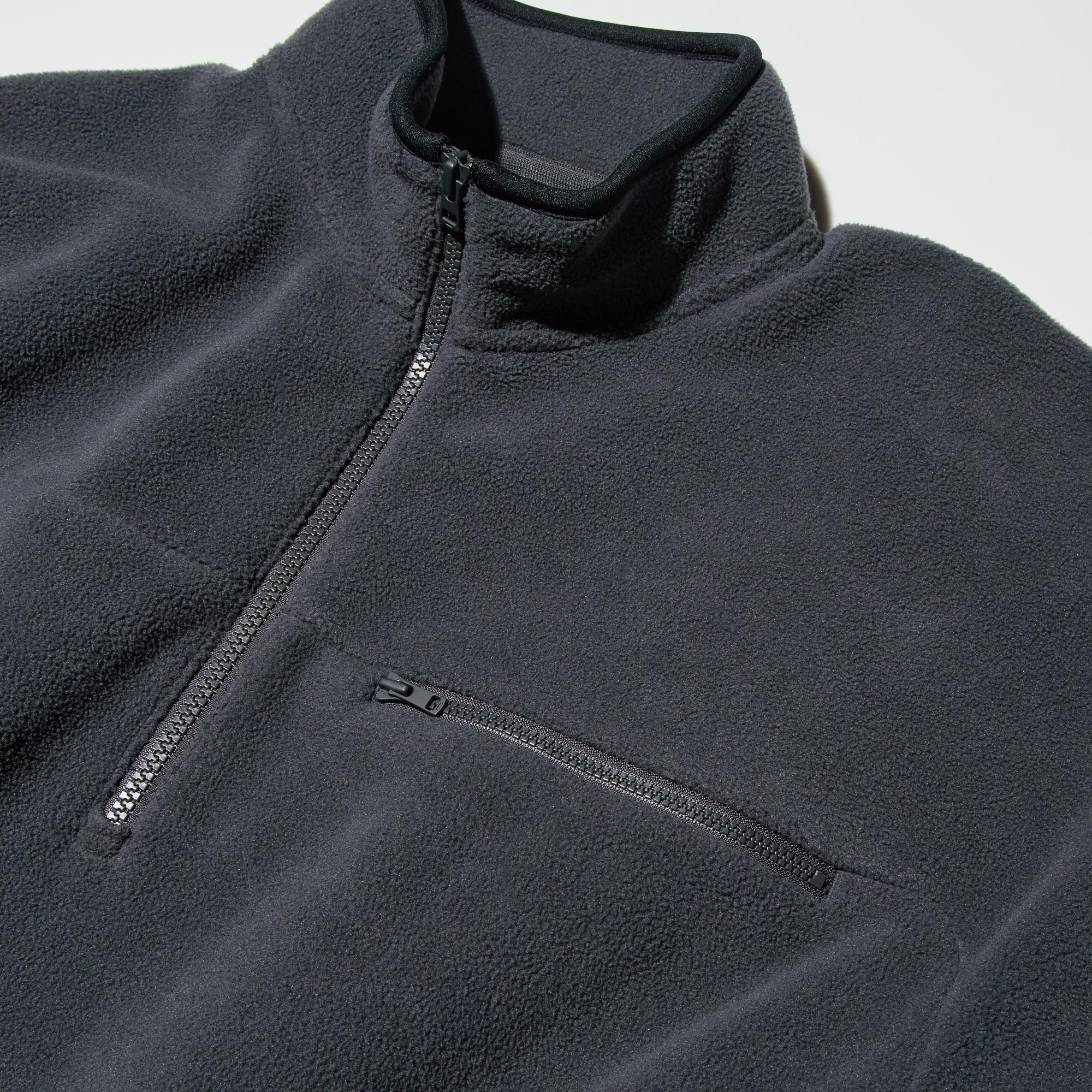 FLEECE OVERSIZED HALF-ZIP JACKET