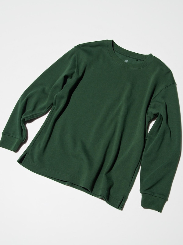 SOFT BRUSHED CREW NECK T-SHIRT | LONG SLEEVE