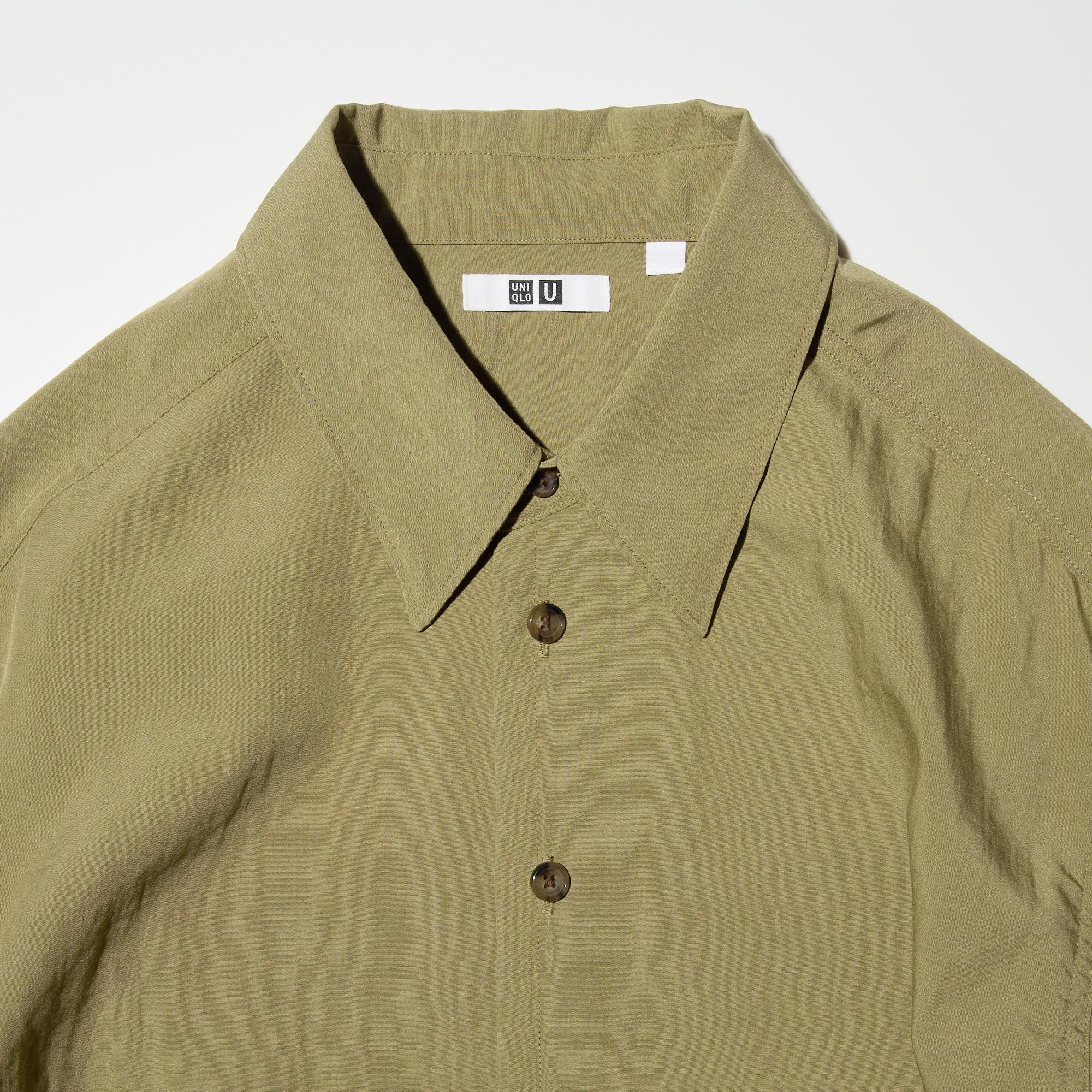 Designed with a wide collar opening. 