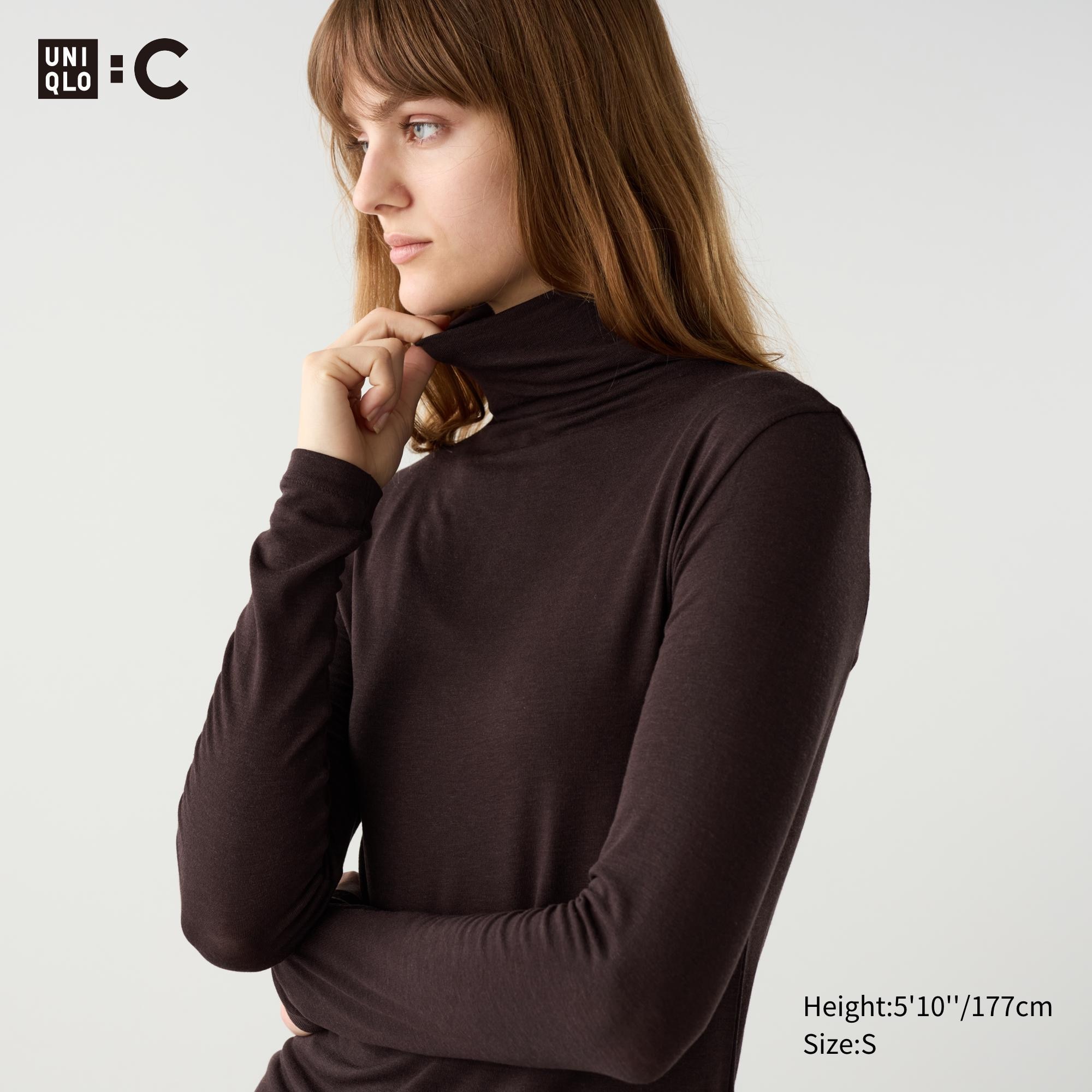 HEATTECH EXTRA WARM CASHMERE BLEND TURTLENECK T-SHIRT