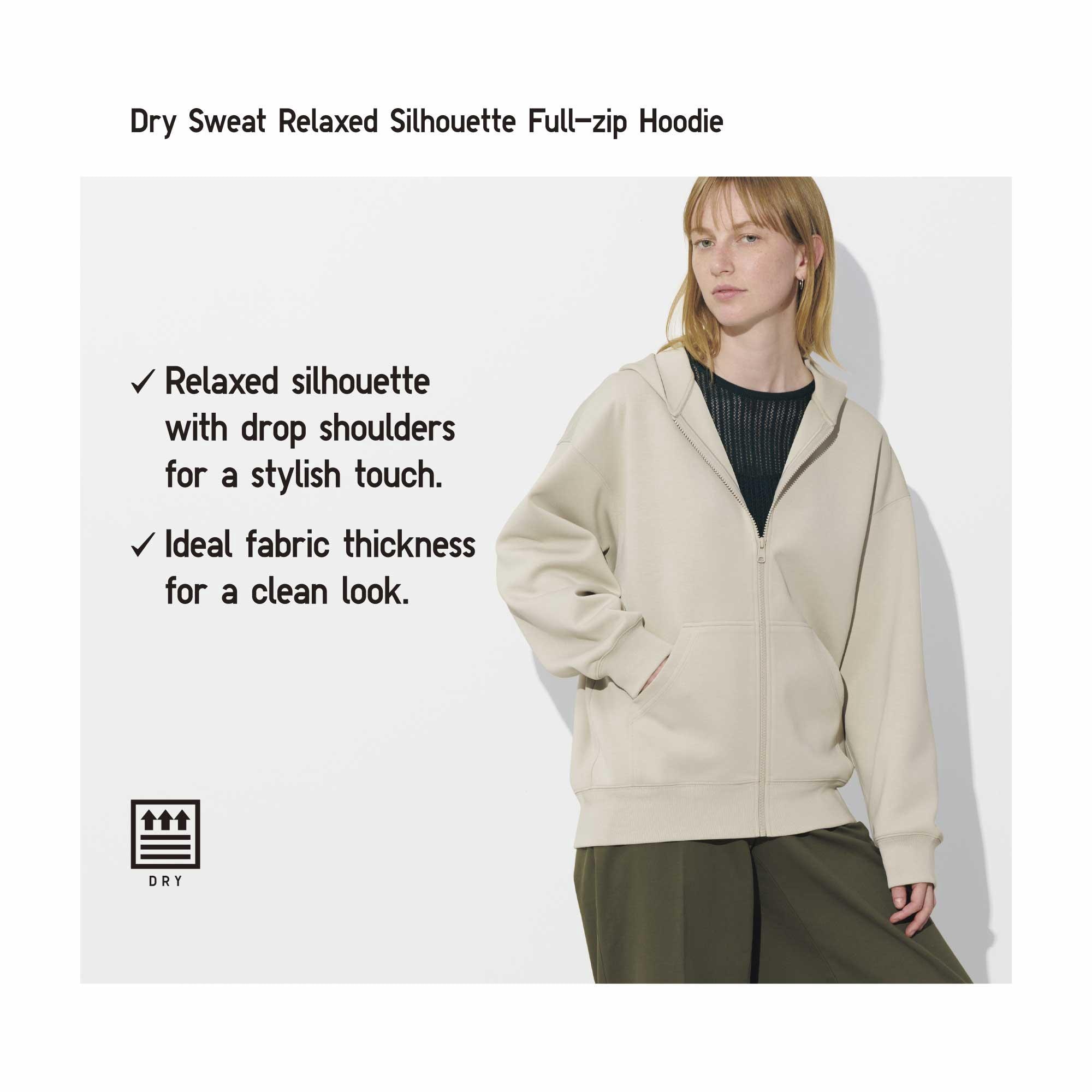 DRY SWEAT RELAXED SILHOUETTE FULL-ZIP HOODIE