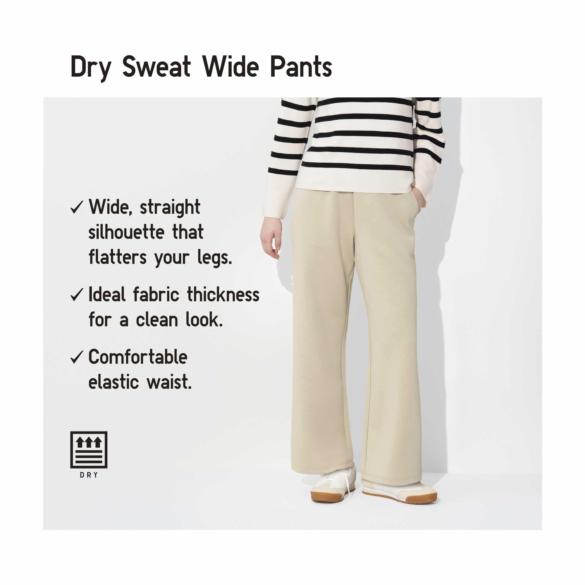 DRY SWEAT WIDE PANTS