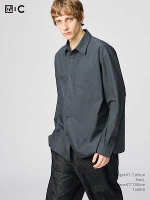 BROADCLOTH OVERSIZED SHIRT | REGULAR COLLAR