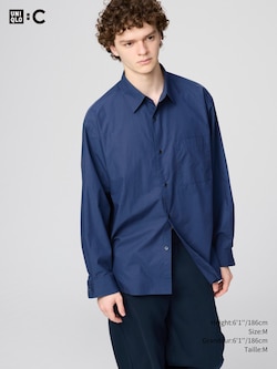BROADCLOTH OVERSIZED SHIRT | REGULAR COLLAR