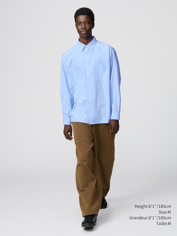 BROADCLOTH OVERSIZED SHIRT | REGULAR COLLAR