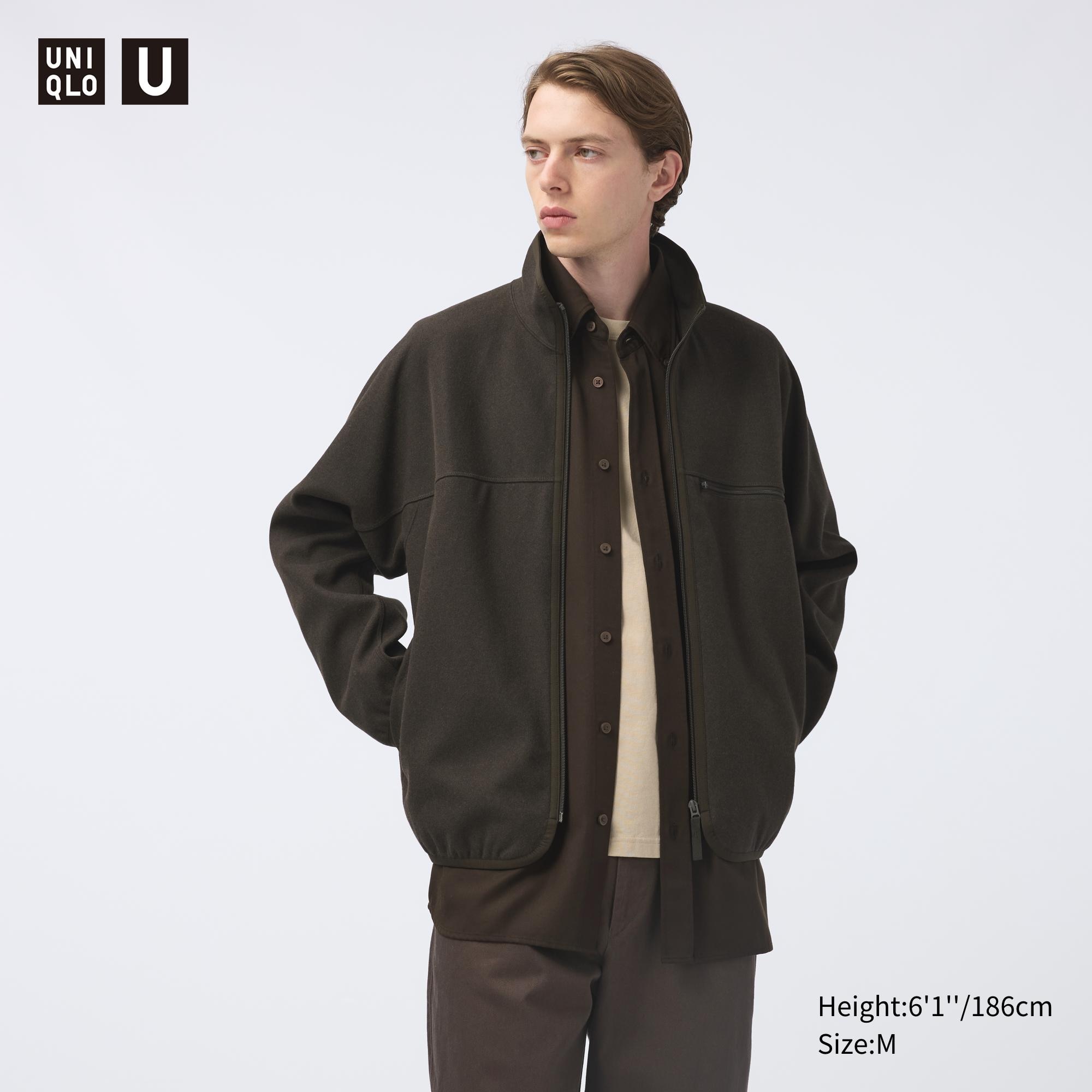 BRUSHED JERSEY ZIP UP BLOUSON