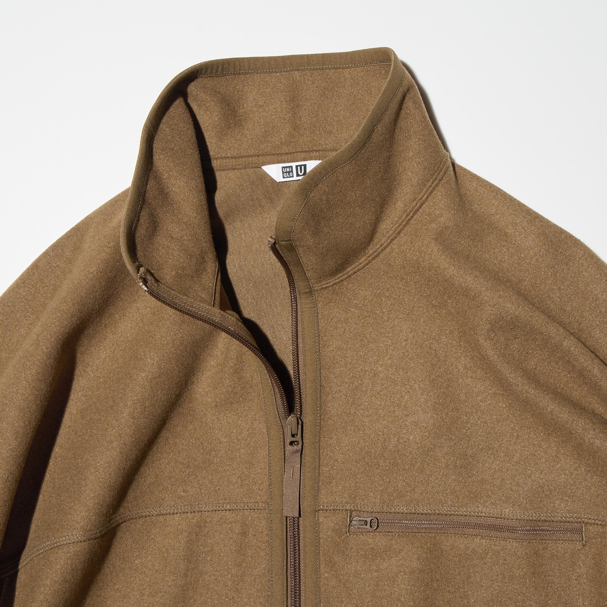 BRUSHED JERSEY ZIP UP BLOUSON