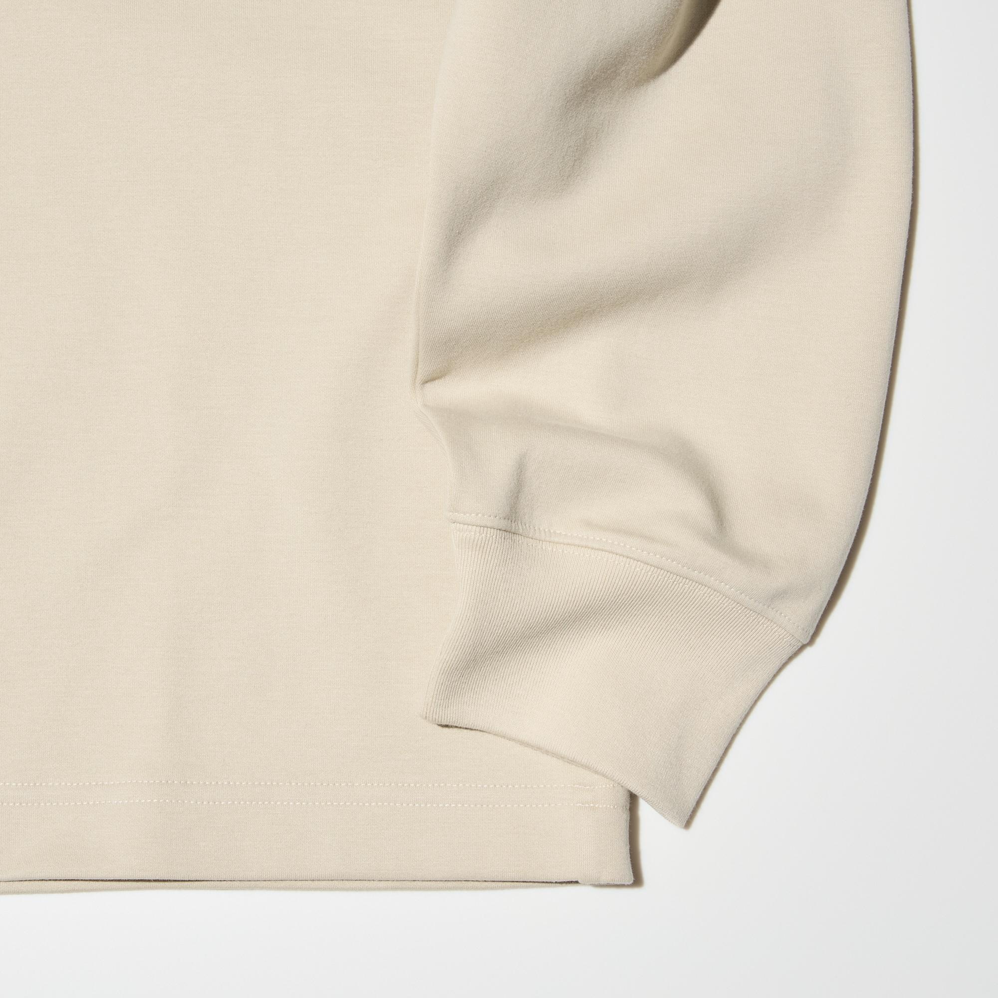 SOFT BRUSHED MOCK NECK T-SHIRT | LONG SLEEVE