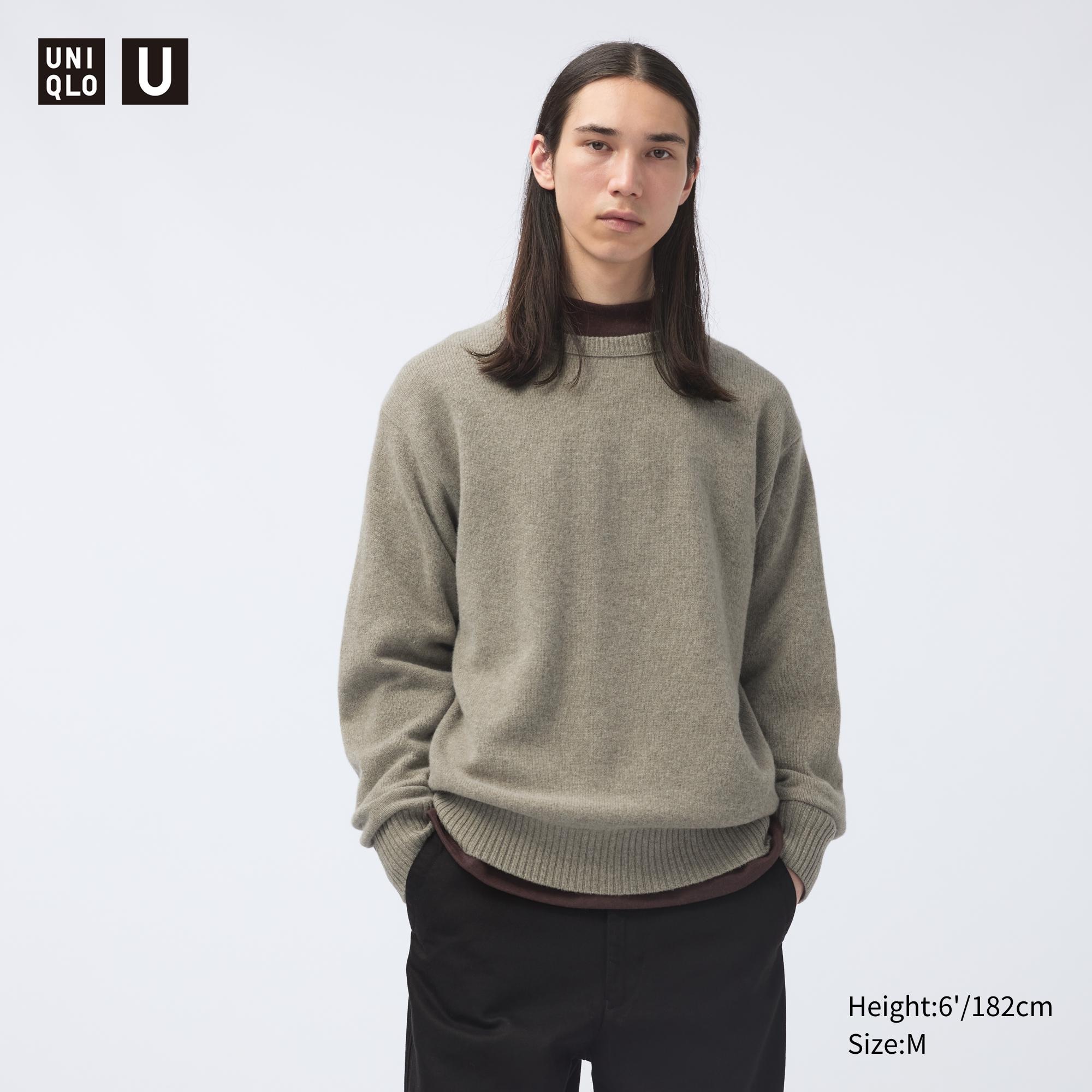 BICOLOUR LAMBSWOOL CREW NECK SWEATER