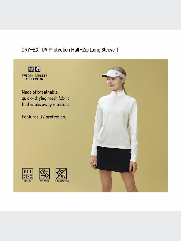DRY-EX UV PROTECTION HALF-ZIP T-SHIRT