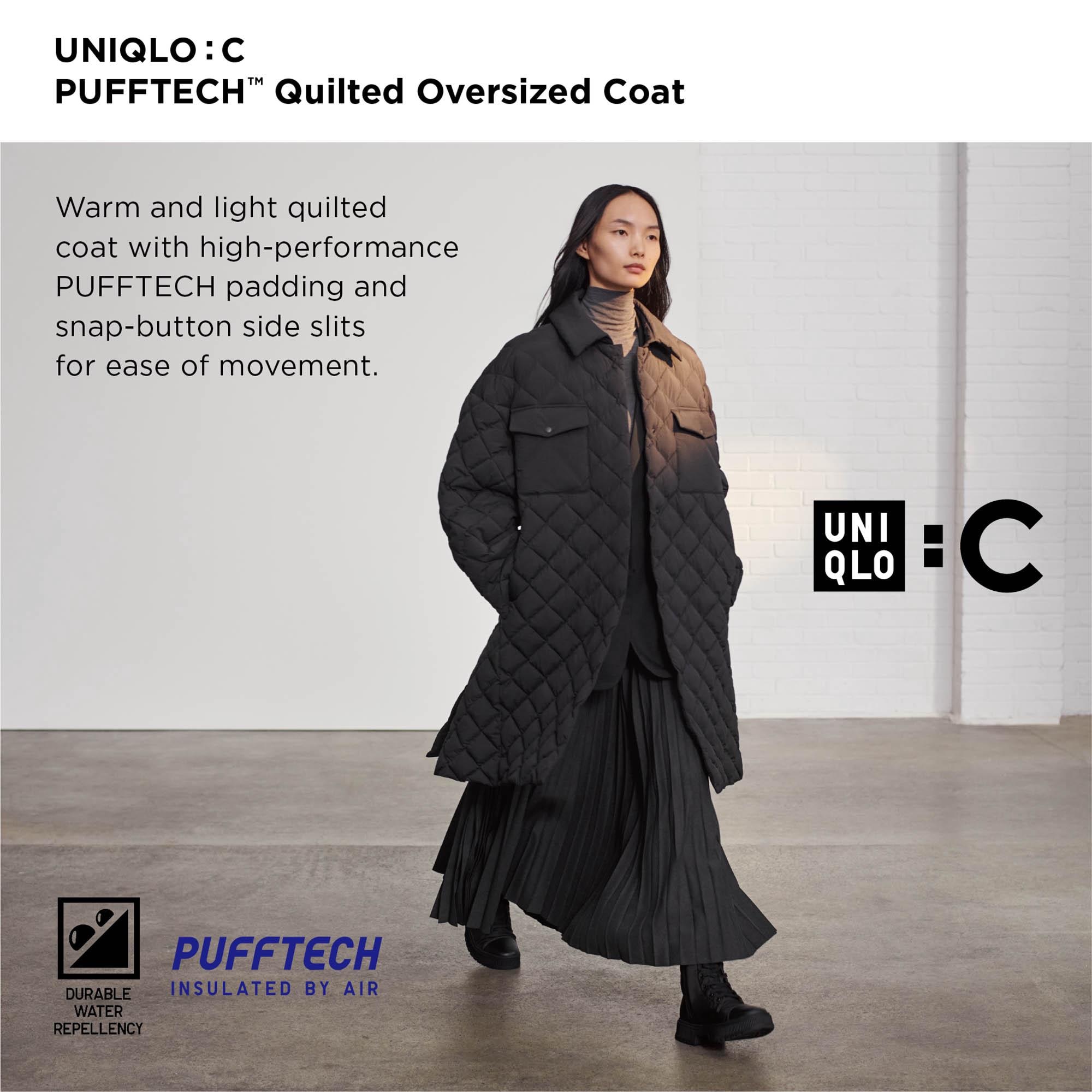 PUFFTECH QUILTED OVERSIZED COAT